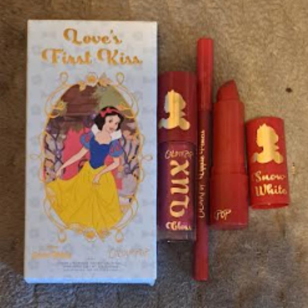 COLOURPOP Disney LOVE'S FIRST KISS Snow White Lip Kit NEW